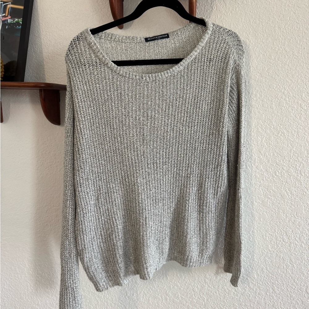 Brandy Melville Gray Knit Sweater
